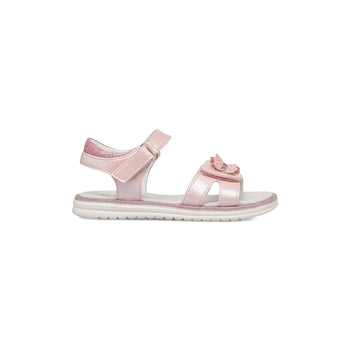 Sandali da bambina rosa con dettaglio farfalle frontale e glitter Le Scarpe di Alice, Scarpe Bambini, SKU k283000484, Immagine 0